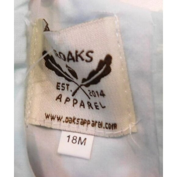 NWT The Oaks Apparel 18 Months 18M Light Green Mint Summer Dress Lined Ruffle - Picture 4 of 5